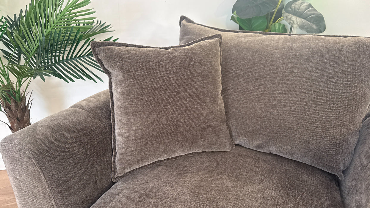 Sofology Fabric Chair in Sample Luxury Deep Pile Chenille Montreal Mole 456