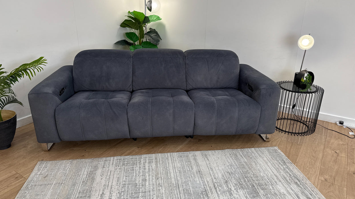 Sofology Marvella Fabric Recliner 3 Seater in Charcoal