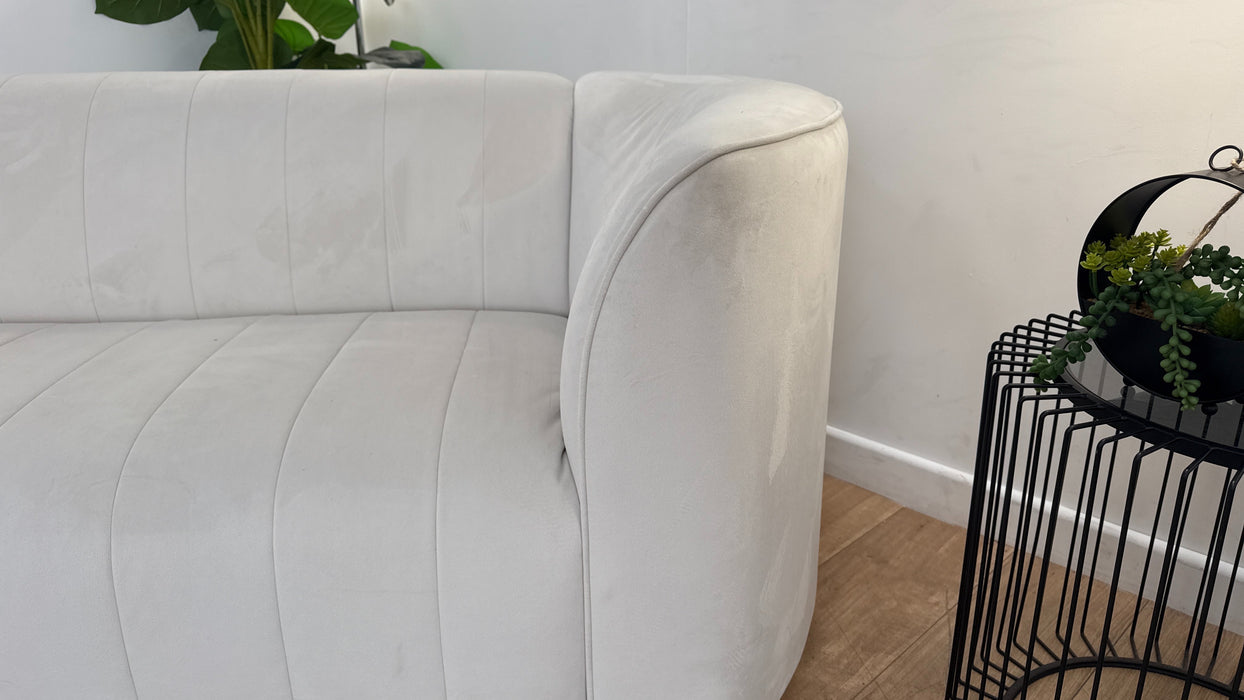 Sofology The Fitzrovia Fabric 2 Seater in Matt Velvet Milk Mix Without Trim