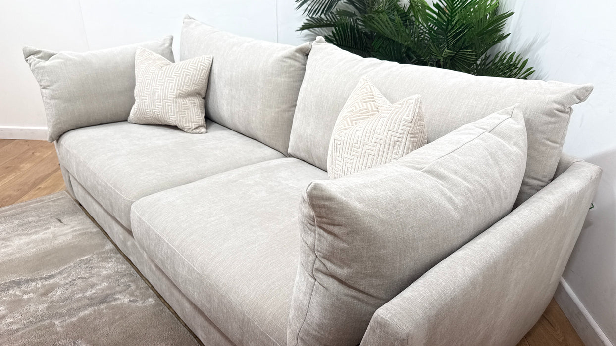 Sofology Tallulah Fabric 3 Seater in Soft Chenille Linen Mix