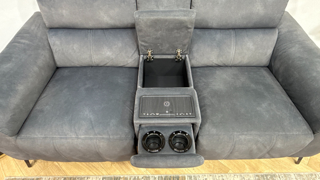 DFS Cinesound 2 Seater Power Plus Fabric Recliner in Shadow