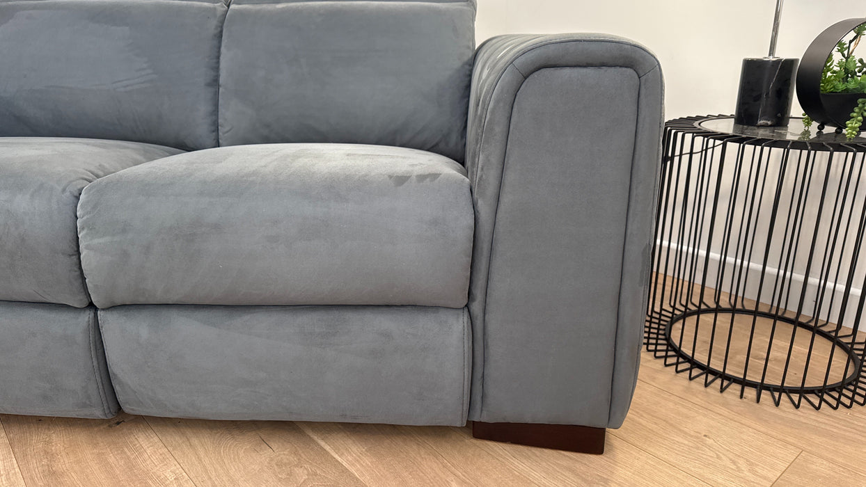 Mason 2 Seater - Relaxed Matt Fabric - Tara Lead Grey