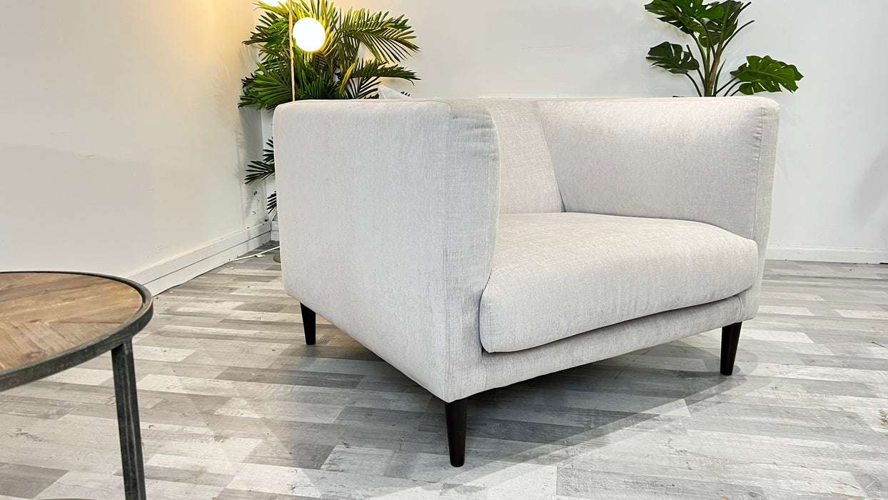 Pimlico 1 Seater - Fabric Sofa -  Artic Smoke