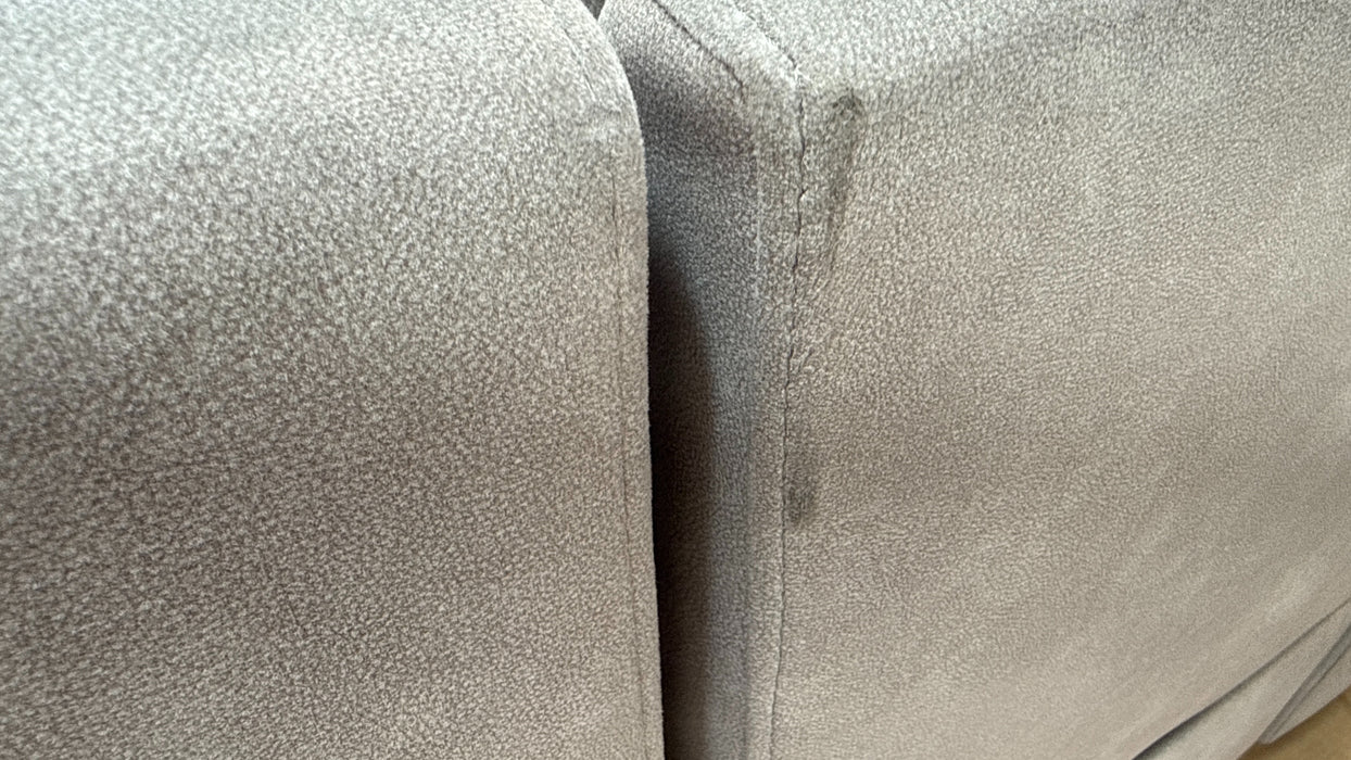 Sofology Ravello Fabric 1 Console Corner 2 Power Recliner/Headrest Lumbar Support in Lifestyle Flecked Stone