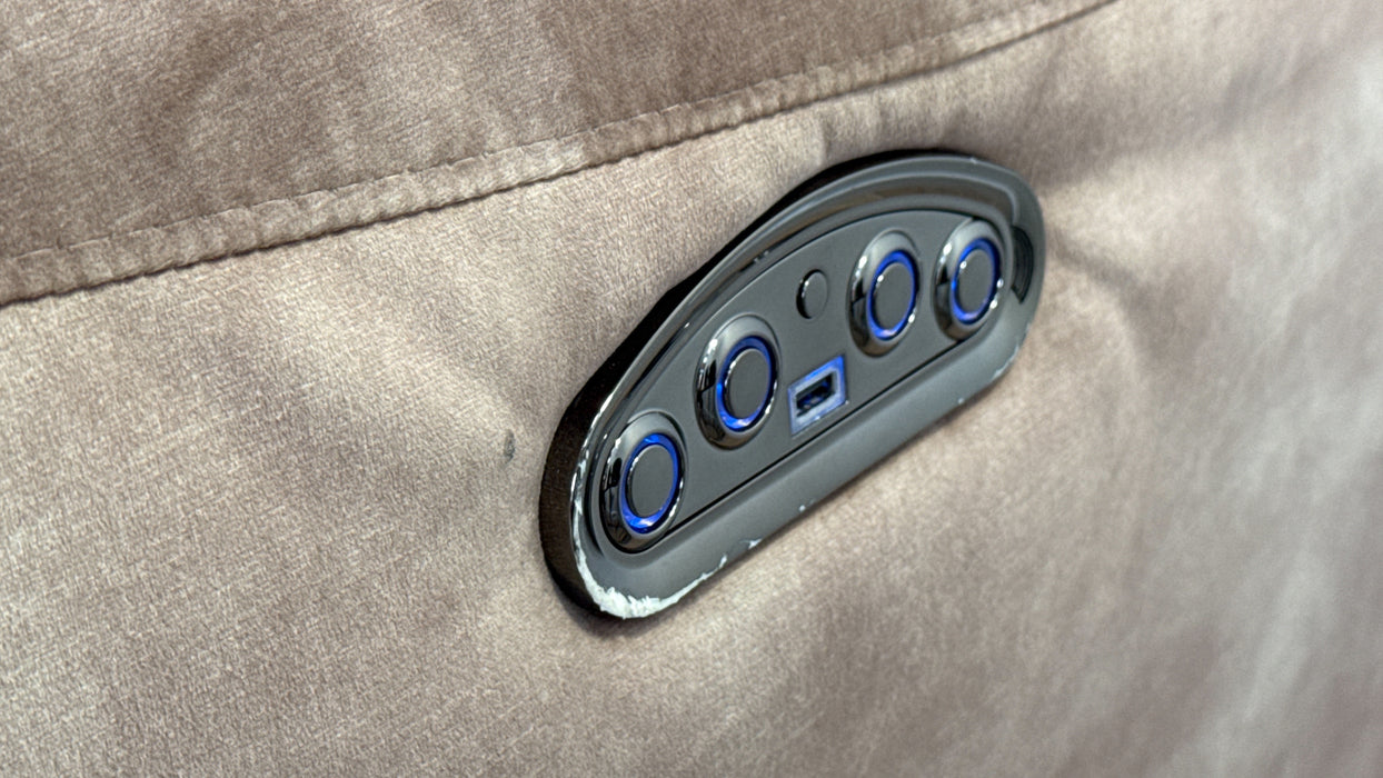 Sofology The Radleigh 3 Seater Fabric Recliner in Decent Mink