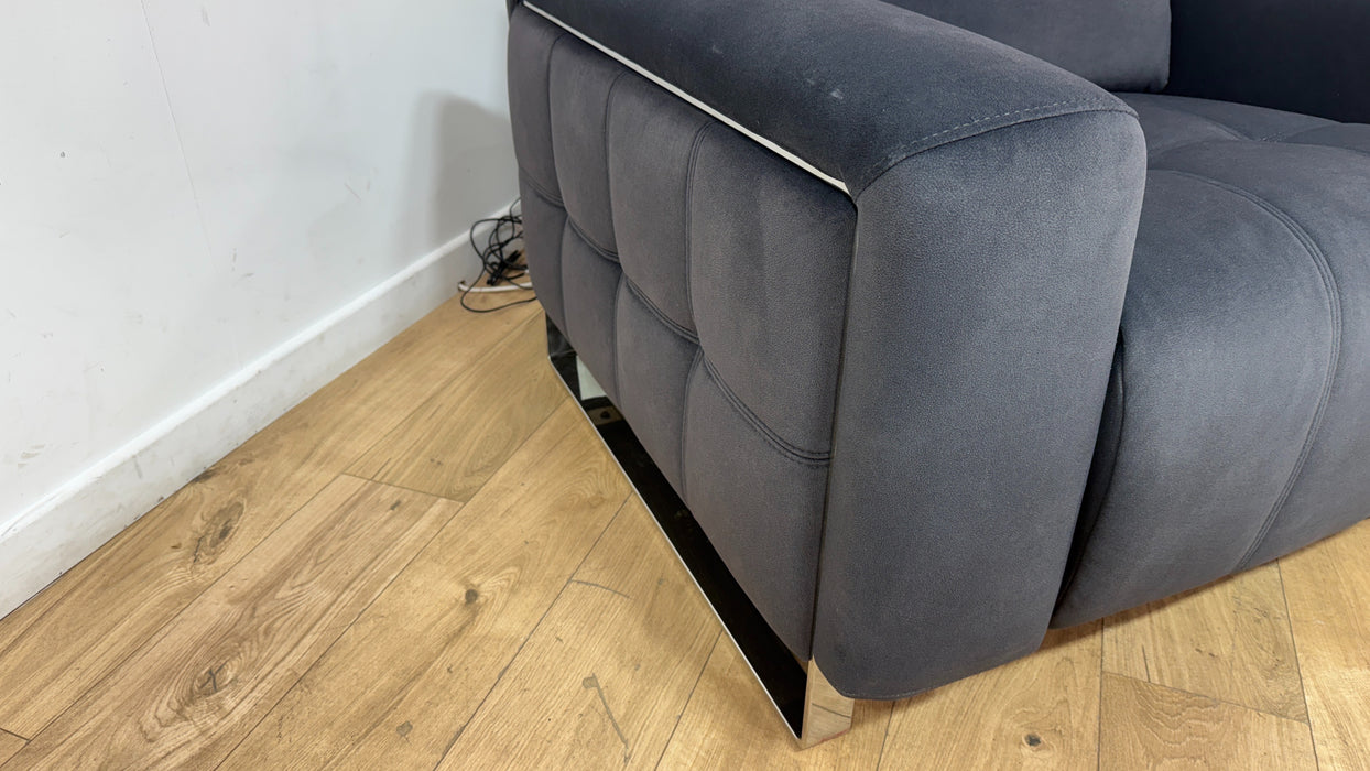 Sofology Marvella Fabric Chair in Lifestyle Flecked Anthracite