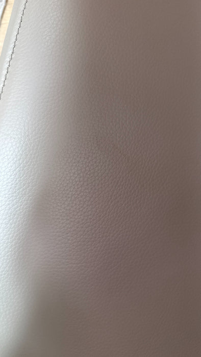 Sofology Premiere Leather Designer Footstool in Trusty Embossed Stone