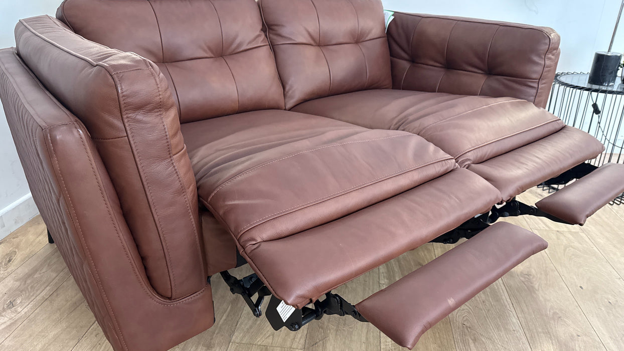 Sofology The Muse Leather Recliner 2 Seater in Espresso