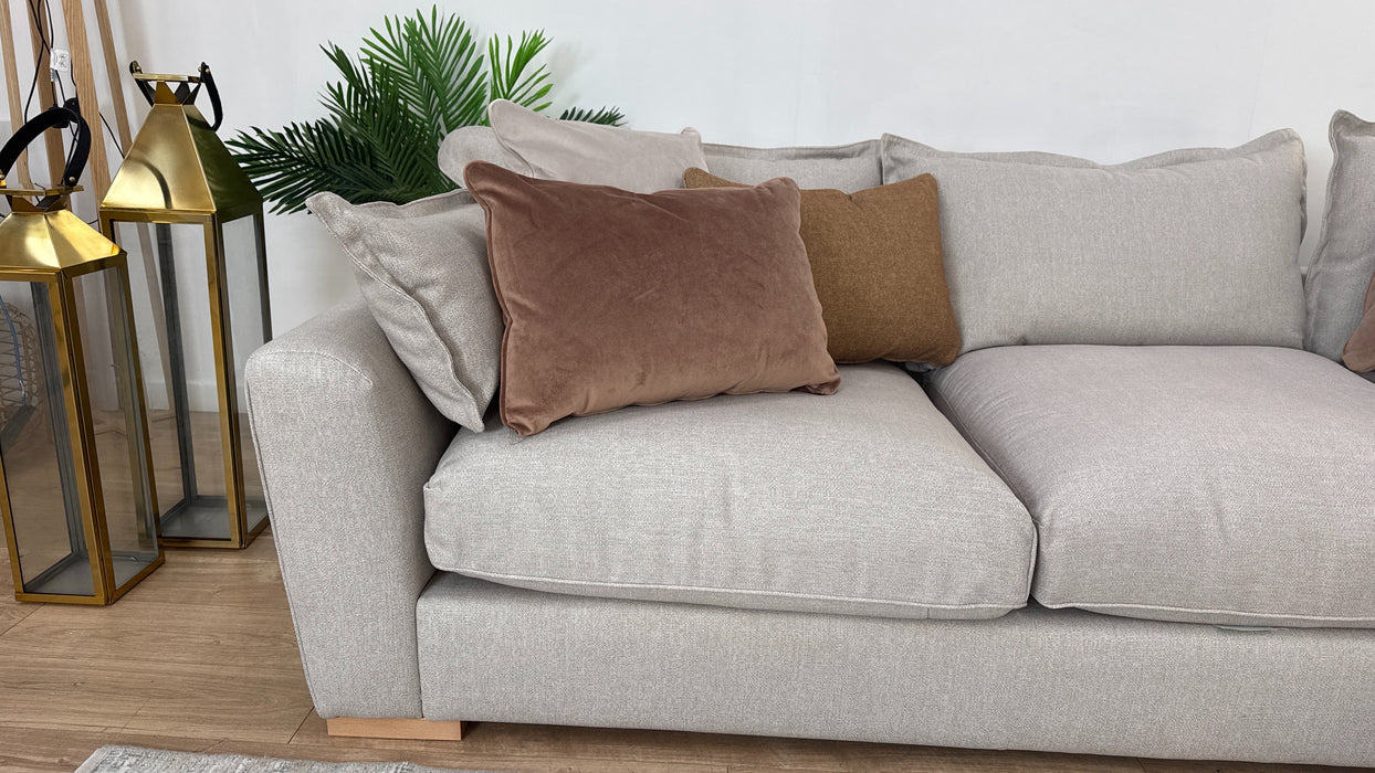 Sofology Gaia Fabric 3 Corner 1.5 Terminal in Lifestyle Woven Linen Mix