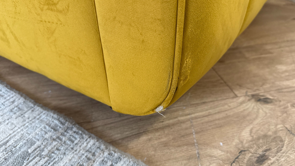 Sofology Islington Fabric 3 Seater Hypnos Deluxe Sofa Bed in Sleek Mustard