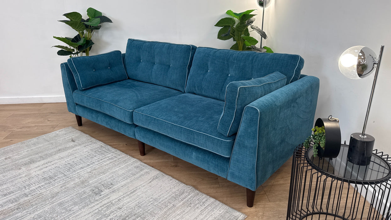 Sofology Cricket 4 Seater in Teal Mix