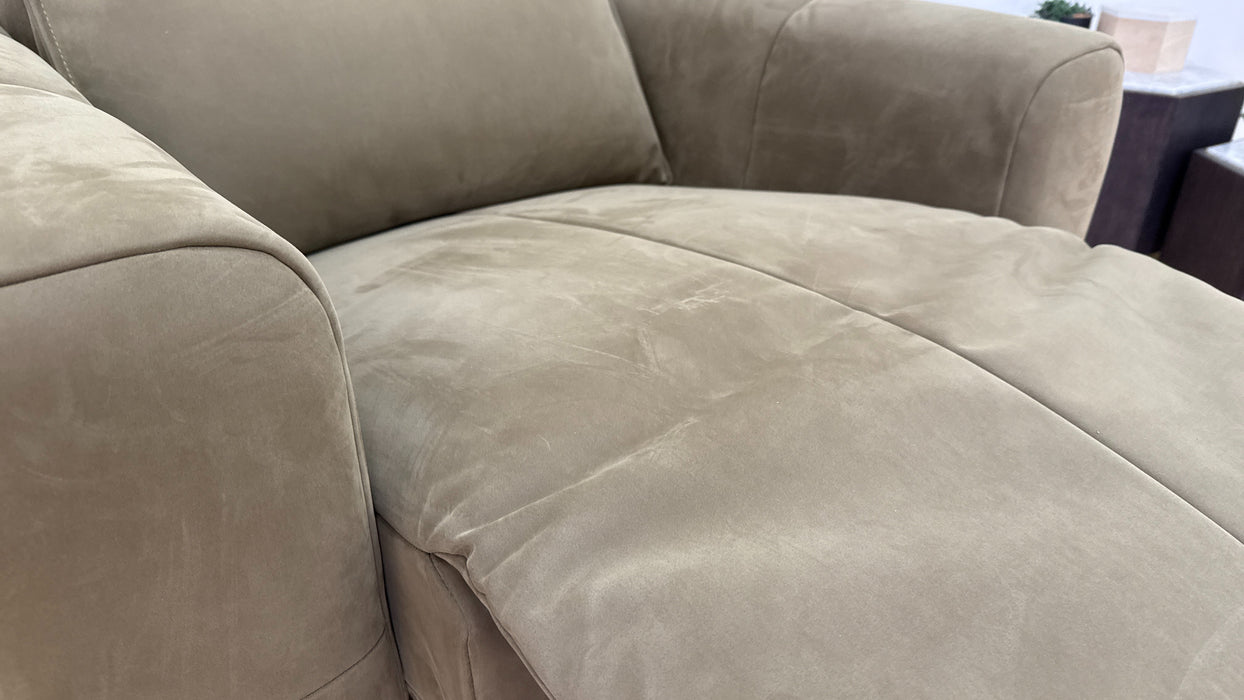 Sanctuary Fabric Chair Power Recliner in Lifestyle Nubuck Feel Fabric Moss