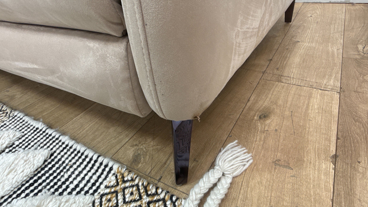 Sofology Missouri Fabric 1 Corner 3 Power Recliner/Headrest in Lifestyle Plush Mink