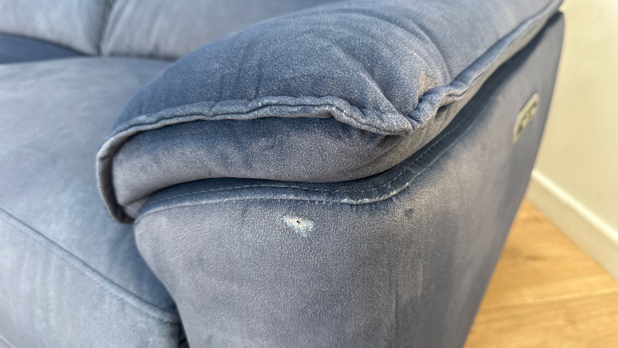 Sofology The Hugo 2.5 Seater Fabric Recliner Sofa in Lifestyle Flecked Navy