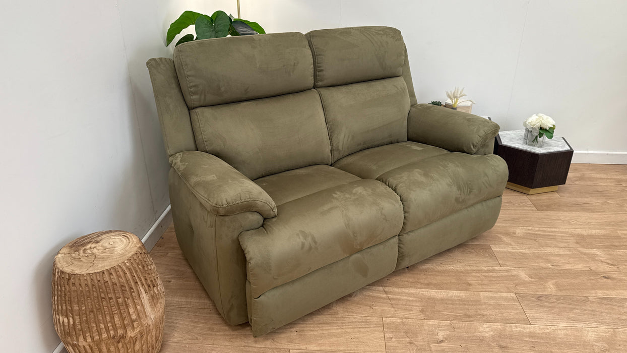 Sofology The Gracie 2 Seater Fabric Sofa in Lifestyle Plush Olive