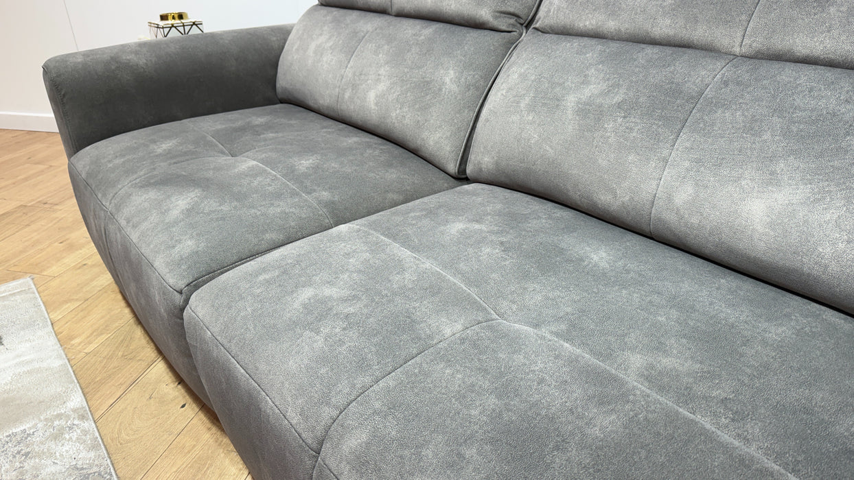Sofology Riviera Fabric 3 Seater Motion Chaise in Lifestyle Flecked Mocha