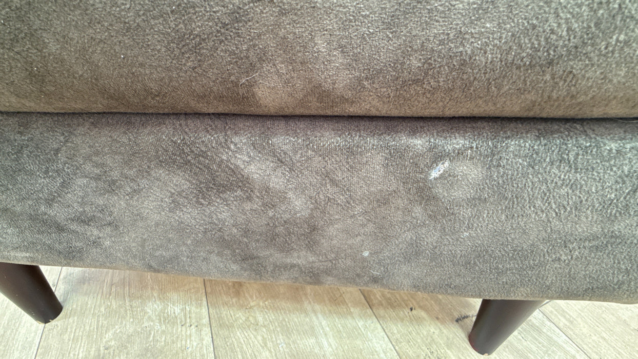 Sofology The Hackney Fabric Storage Memory Foam Footstool in Lifestyle Dapple Olive Green