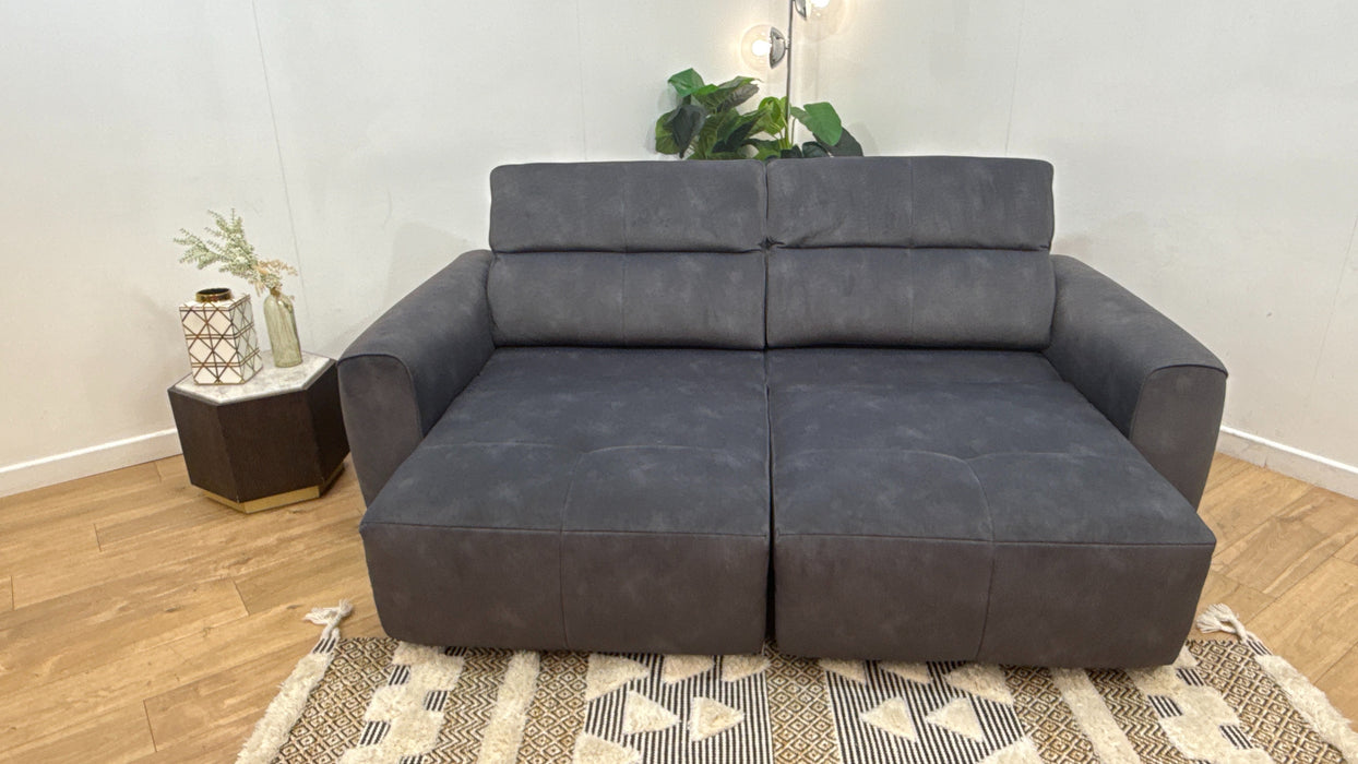 Sofology Riviera Fabric 3 Seater Motion Chaise in Lifestyle Flecked Charcoal
