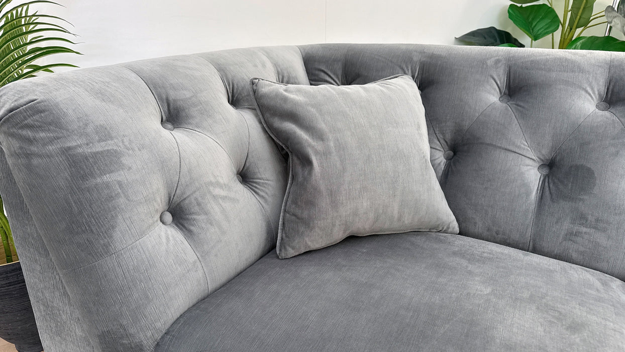 Sofology Bridgerton Fabric 3 Seater in Etched Velvet Slate