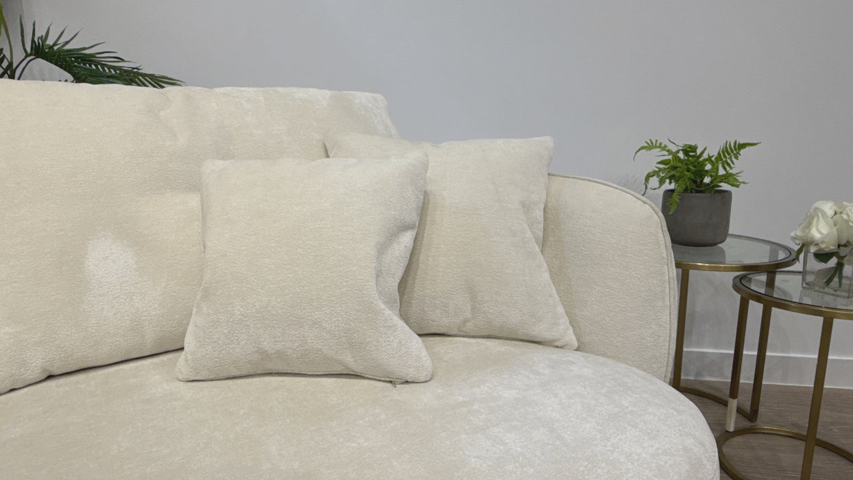 Sofology Sydney 3 Seater Fabric Sofa in Cream