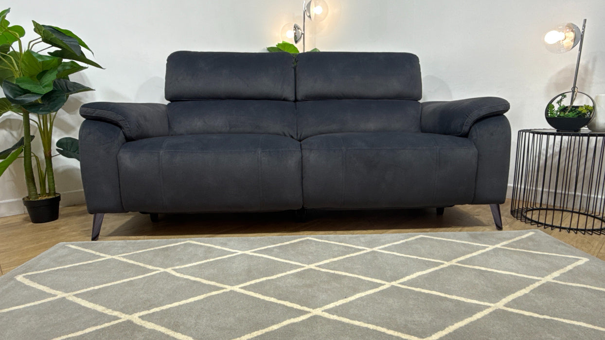 Sofology Bailey Fabric 2.5 Seater Power Recliner/Headrest in Lifestyle Flecked Anthracite