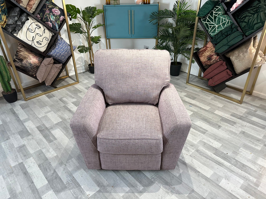 Sophia 1 Seat - Fabric Pow Rec Chair - Purple