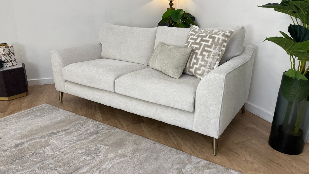 Sofology Mayfair Fabric 3 Seater in Linen Look Chenille Mist