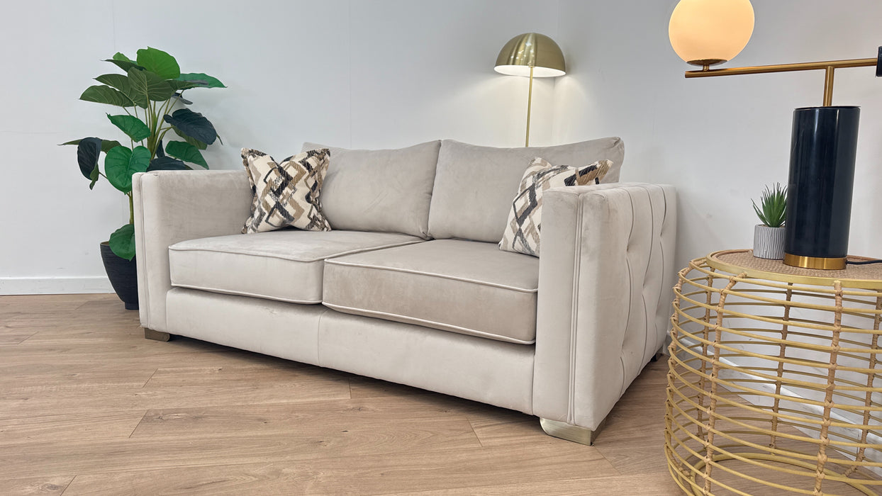 Titan 3 seater - Fabric - Festival Cream/Natural Mix