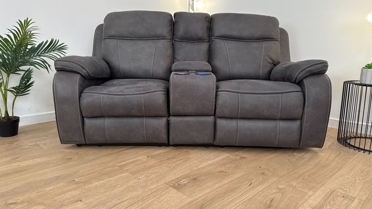 Vinson 2 Seater Power Reclining Sofa + Smart Console