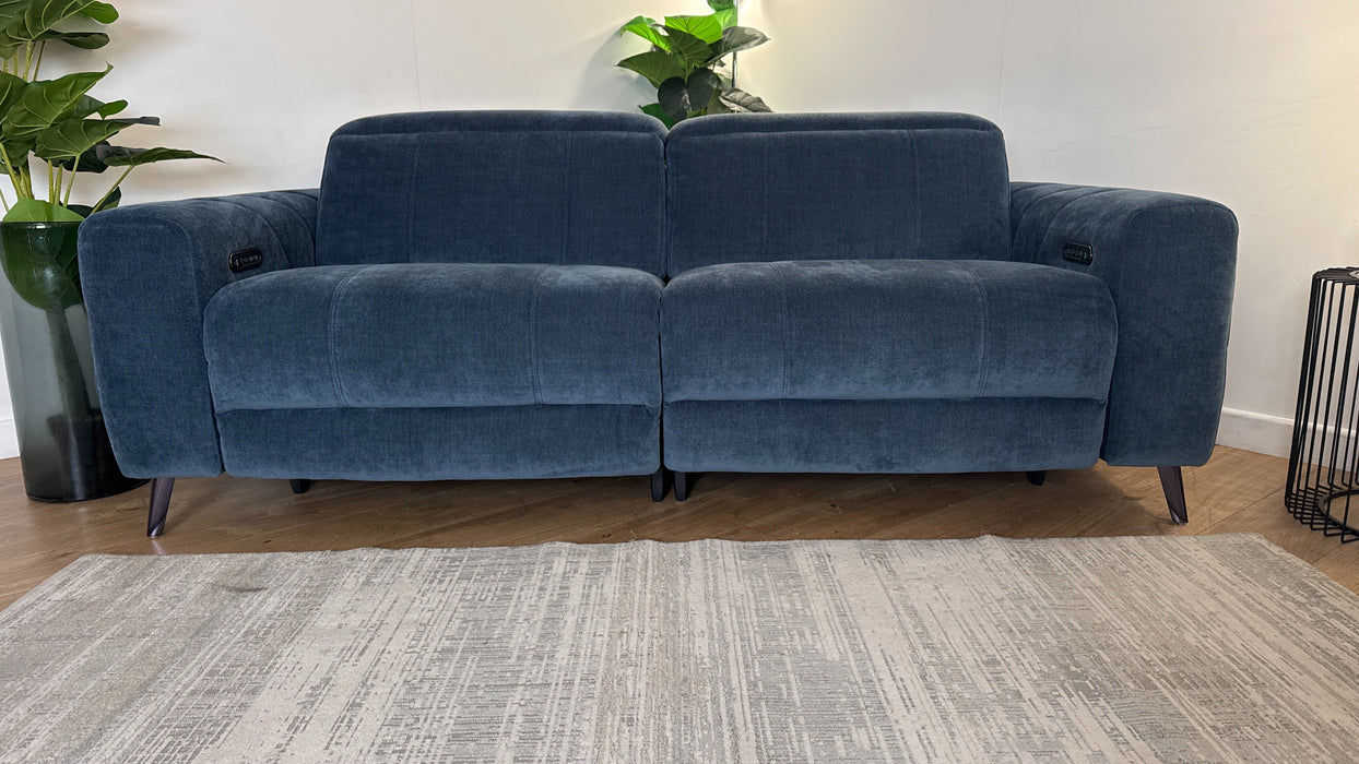 Sofology Allure Fabric Recliner 2.5 in Denim