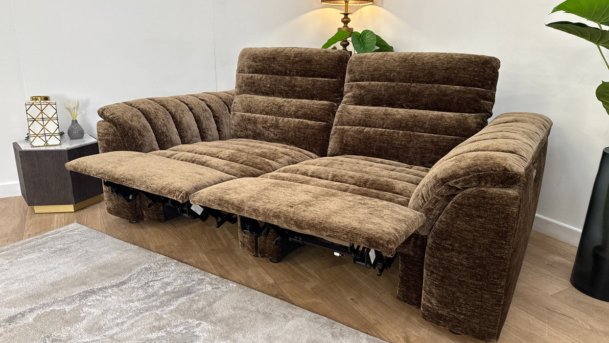 Sofology 2 Seater Power Recliner/Headrest in Carson Fabric