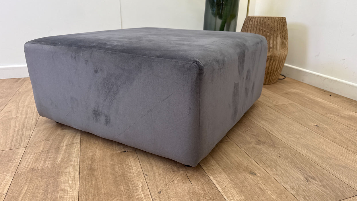 Sofology Titan Designer Footstool in Steel