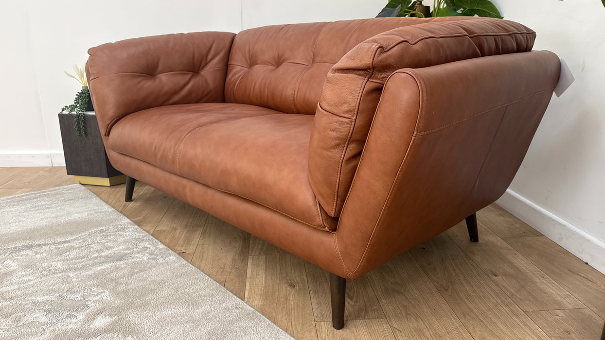 Sofology Hygge Leather 2 Seater in Relaxed Soft Tan