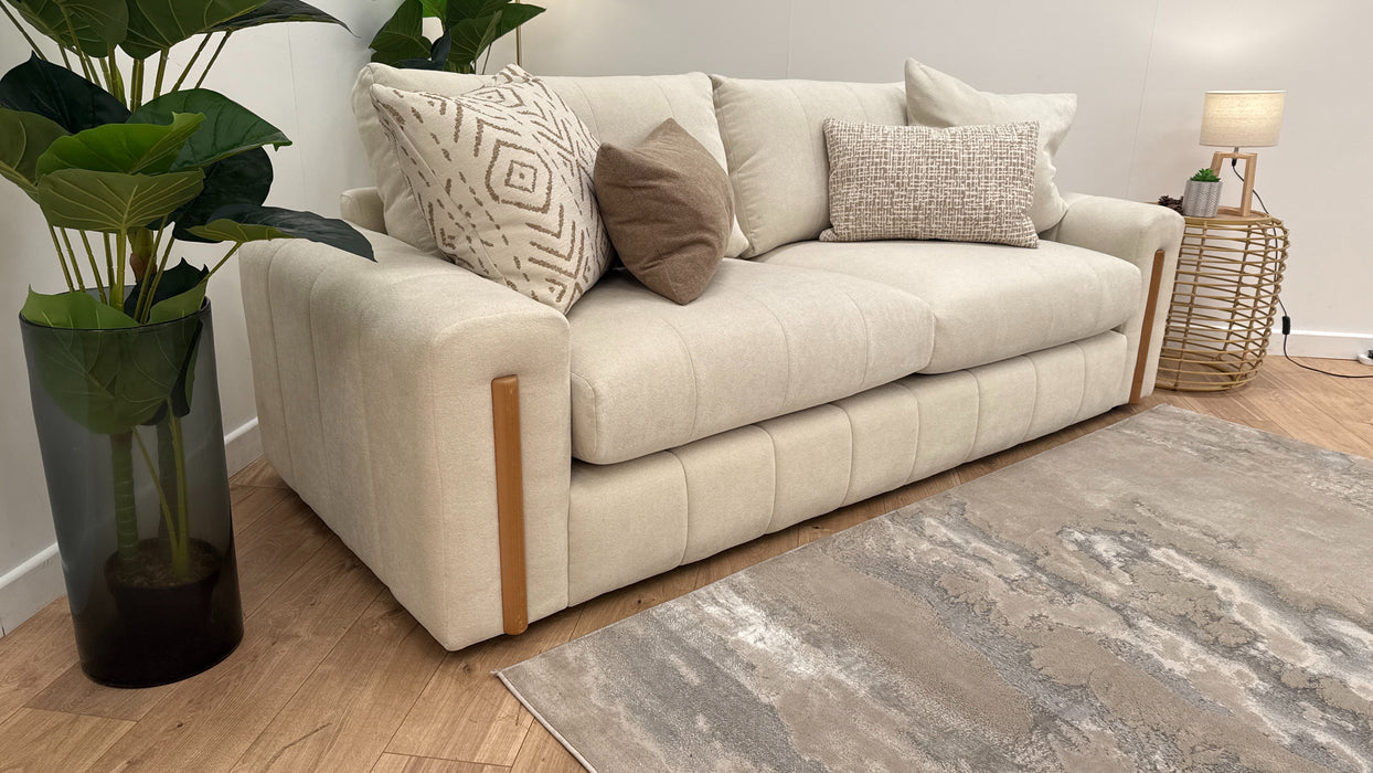 Sofology Soho Fabric 4 Seater Sofa in Boucle Natural