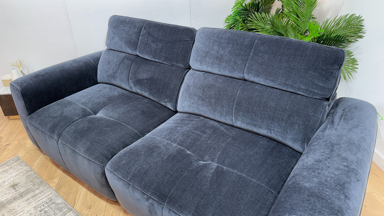 Sofology Riviera 3 Seater Fabric Sofa + Motion Chaise in Ink