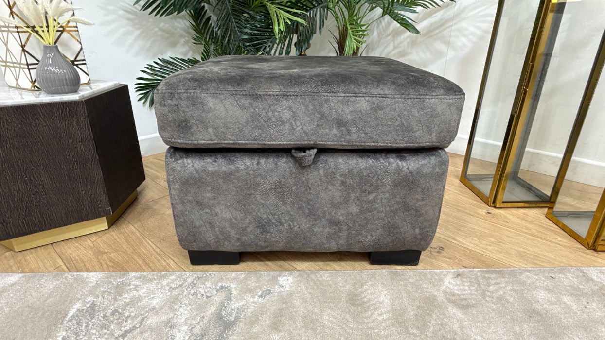 DFS Trek Storage Footstool in Grey