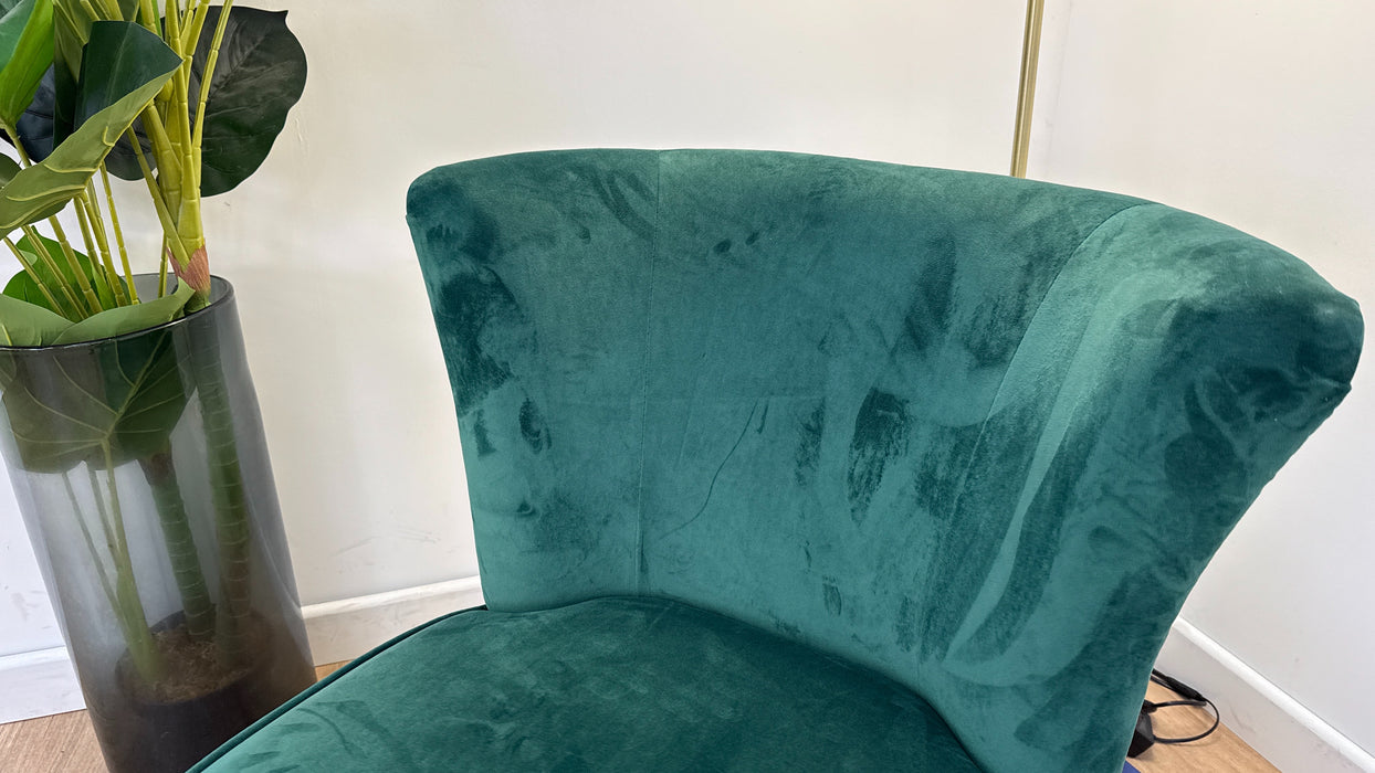 DFS Slipper Fabric Accent Chair