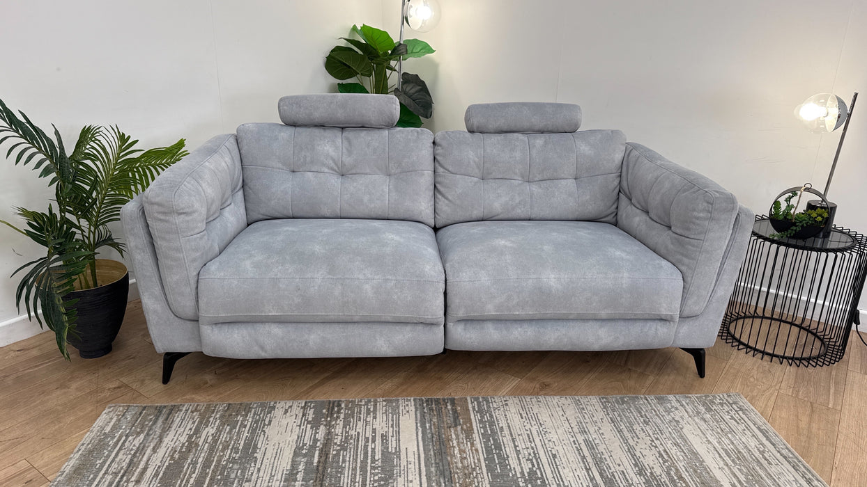 Sofology Muse Fabric Recliner 2.5 Seater in Silver