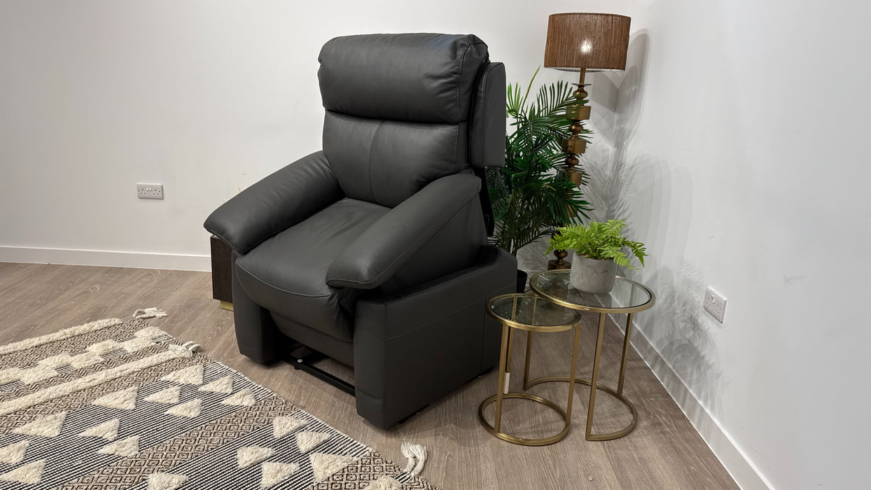 DFS Nevara Lift & Rise Power Recliner  Chair In Shadow