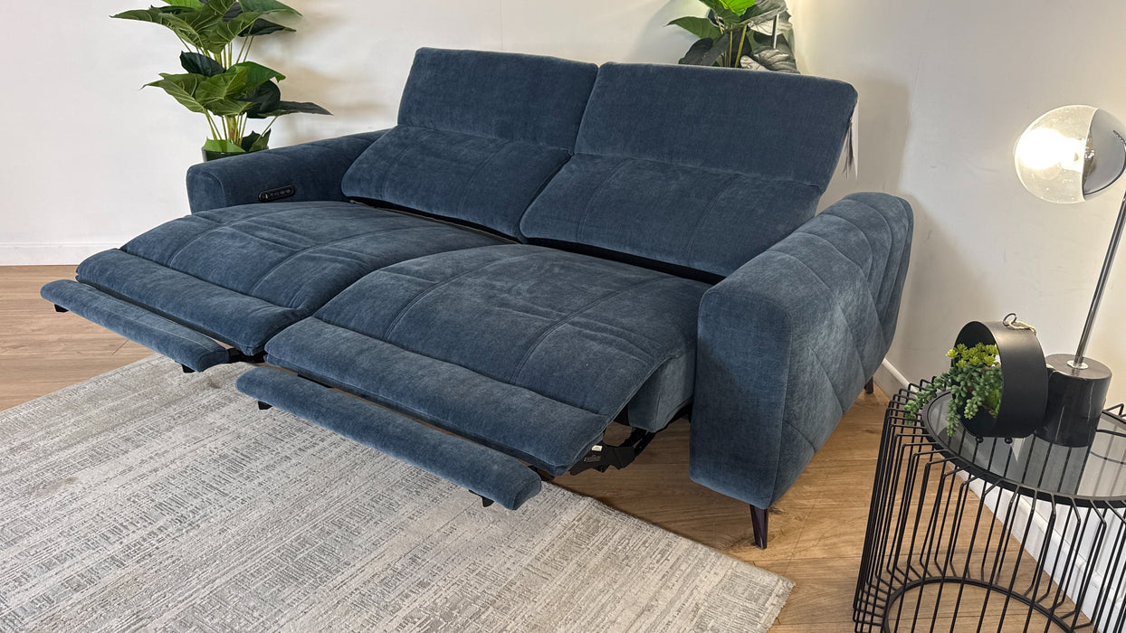 Sofology Allure Fabric Recliner 2.5 in Denim