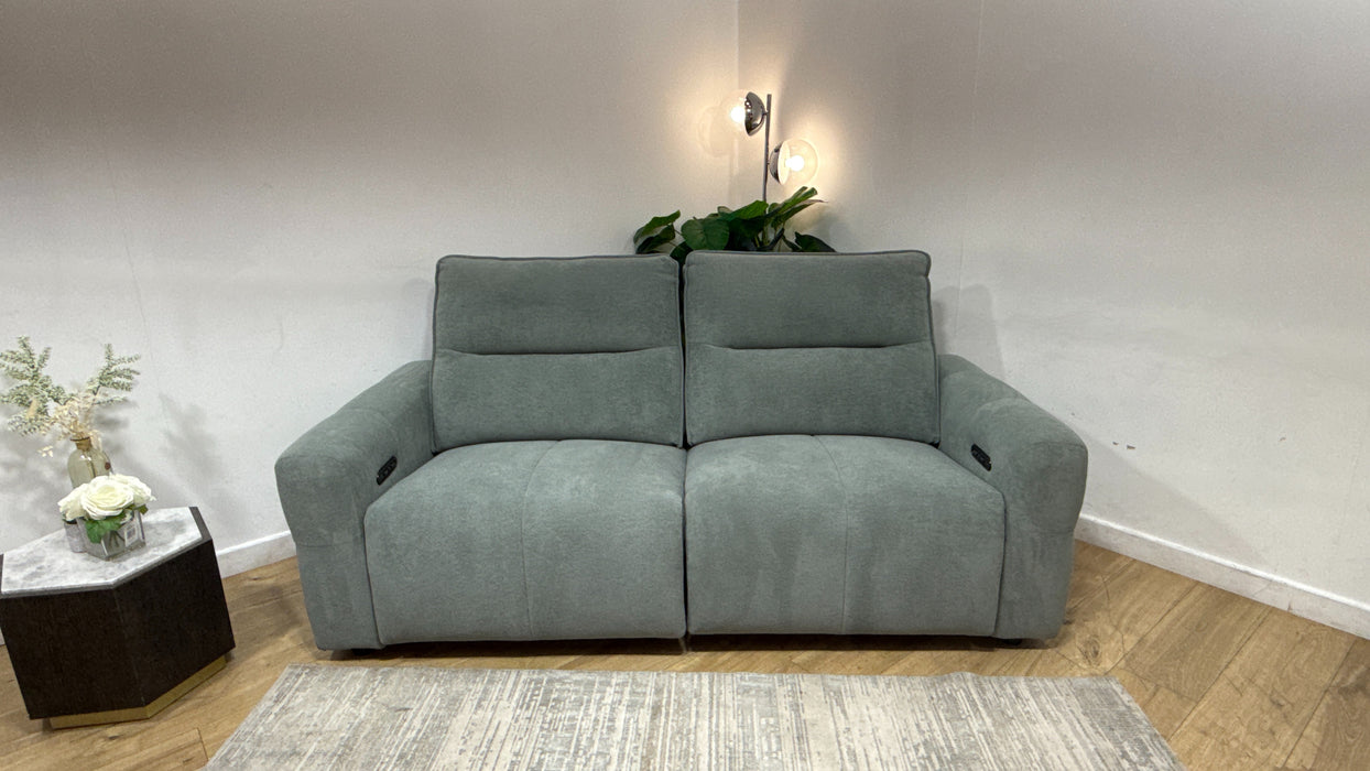 Sofology Sanctuary Fabric 2.5 Seater Power Recliner in Soft Sherpa Seafoam