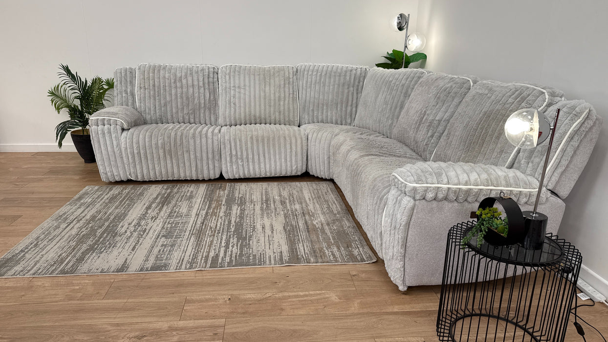 DFS Fuzzy Recliner 2 Corner 2 in Grey