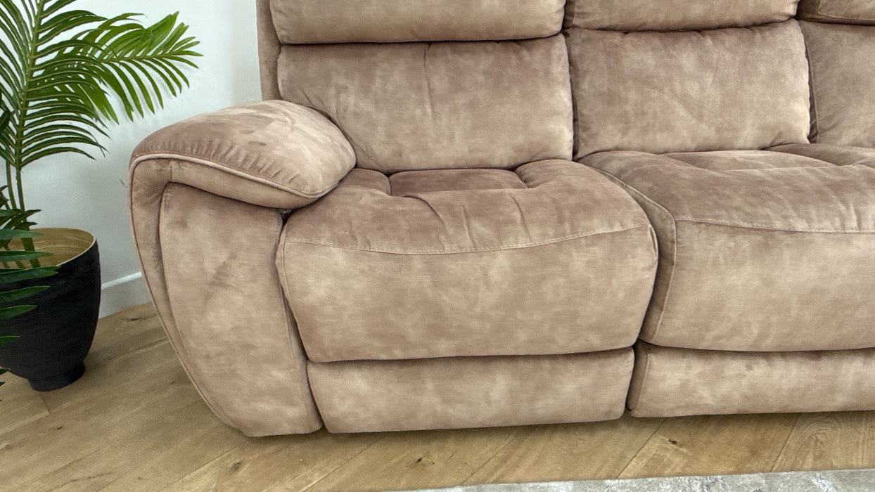 Sofology The Radleigh 3 Seater Fabric Recliner in Decent Mink
