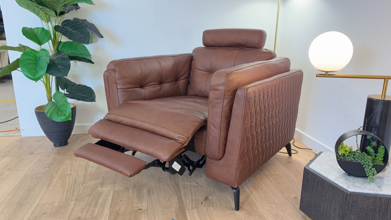 Muse Chair - Leather Power Reclining Sofa - Espresso