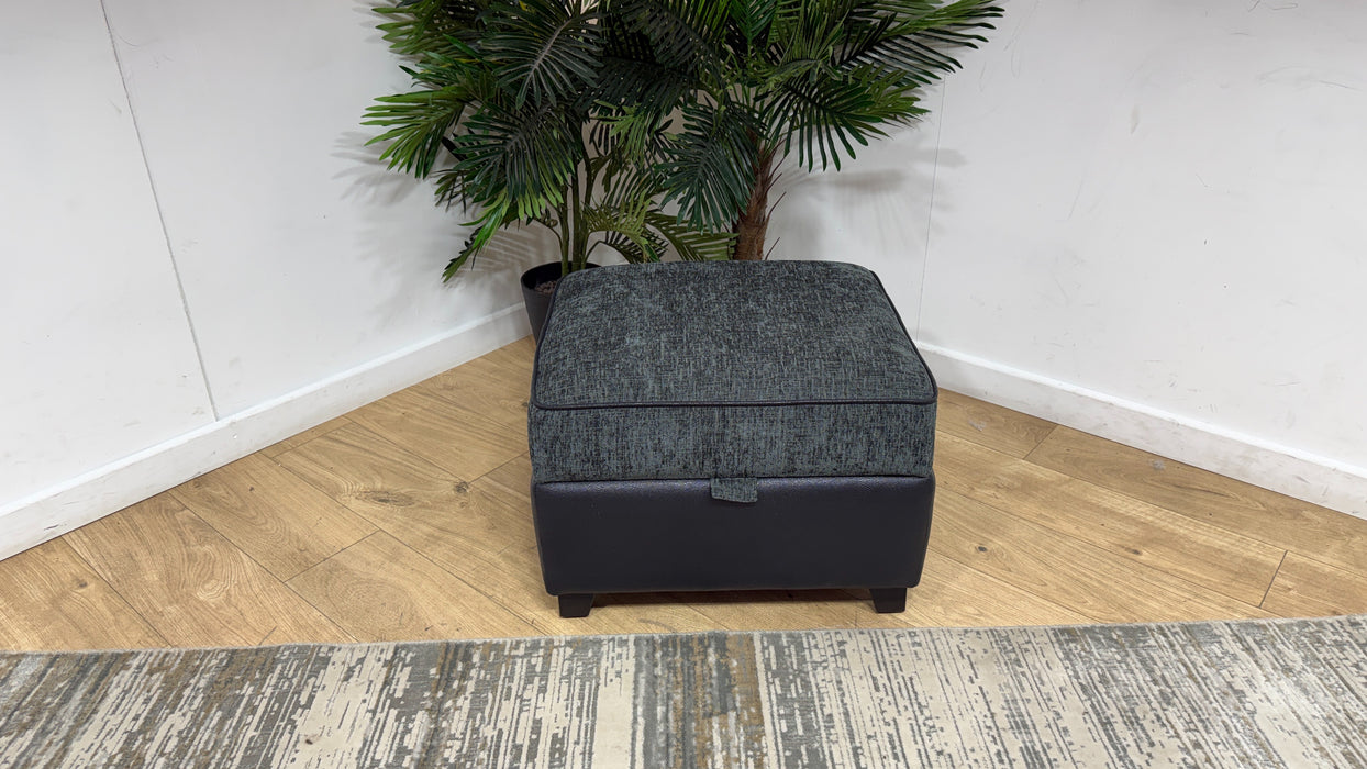 DFS Evisa Storage Footstool In Charcoal & Black