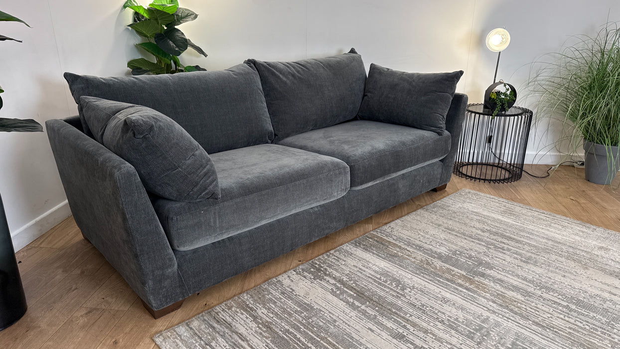 Sofology Tallulah Fabric 3 Seater in Soft Chenille Slate