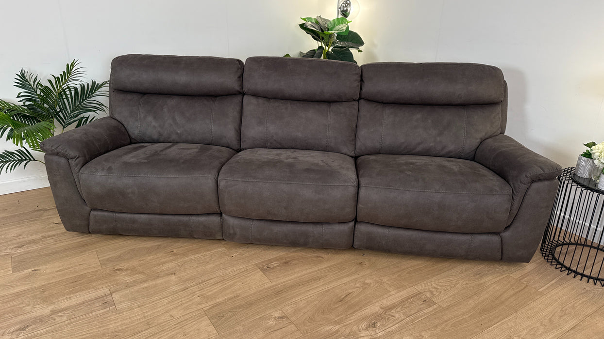 Ronan 3 Seater - Fabric Sofa - Brown