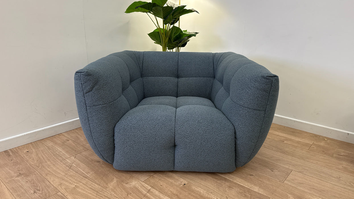 Lunar Fabric Loveseat in Teramo Ocean