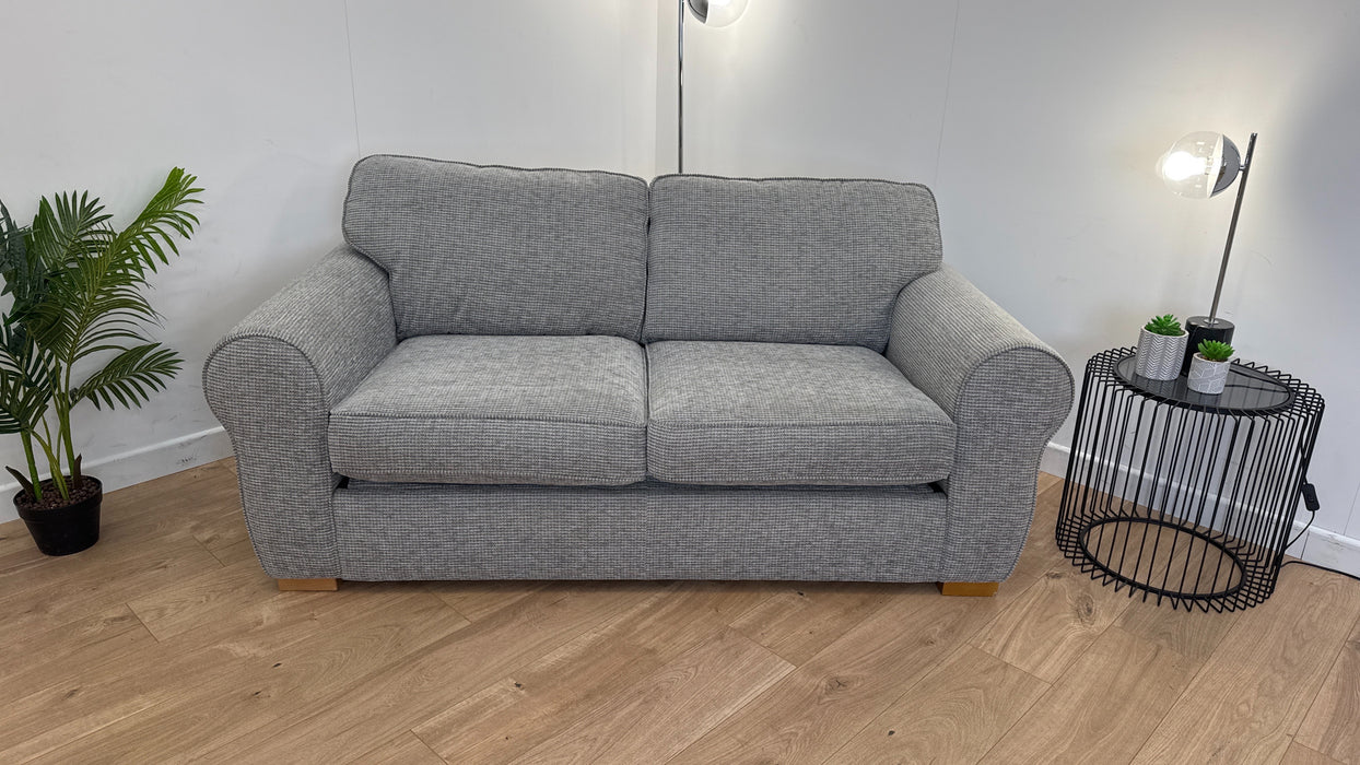 Nimbus 2 Seater - Fabric Sofabed - Padstow Grey/ Coral Mix