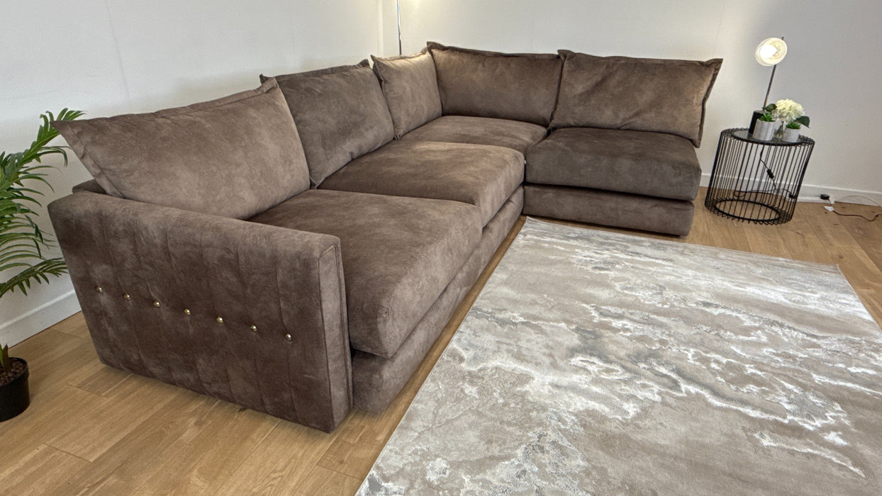 Indulgence - Fabric Sofa  - 3 Corner 1 Open End